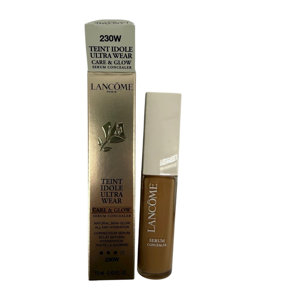 NEW Lancome Teint Idole Ultra Wear Care &‎ Glow Serum Concealer 230W Full Size